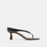 Doreen Black Leather Heels / Dolce Vita