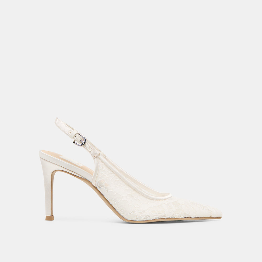 Yami True White Lace Heels / Dolce Vita