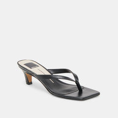 Ramia Black Leather Heels / Dolce Vita