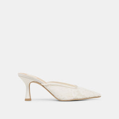 Cleo High True White Lace Heels / Dolce Vita