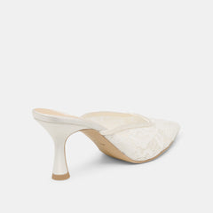 Cleo High True White Lace Heels / Dolce Vita