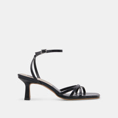 Manji Wide Midnight Patent Leather Heels / Dolce Vita