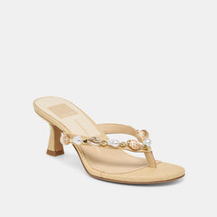 Daksie Lt Natural Raffia Heels / Dolce Vita