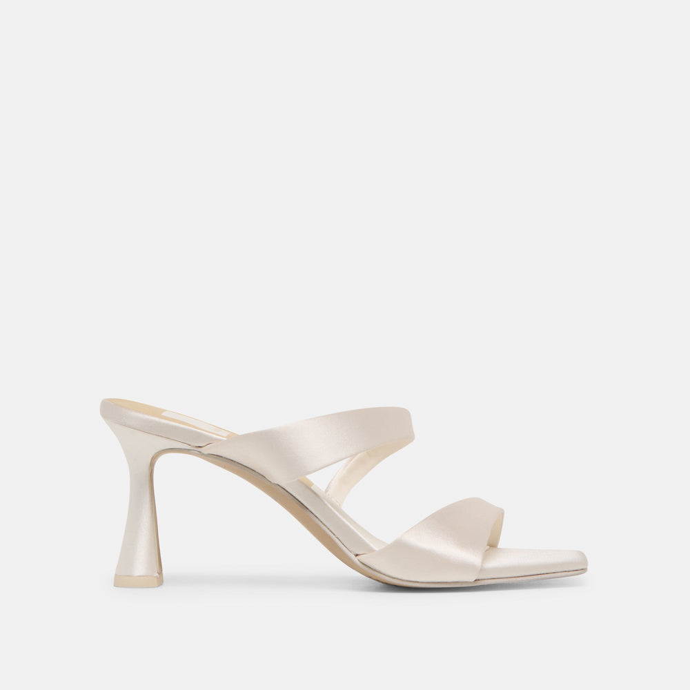 Icelyn Ivory Satin Heels / Dolce Vita