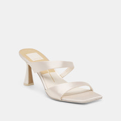Icelyn Ivory Satin Heels / Dolce Vita