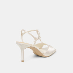 Hilery Off White Satin Heels / Dolce Vita