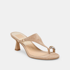 Derrel Camel Suede Heels / Dolce Vita