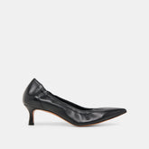 Celtin Black Leather Heels / Dolce Vita
