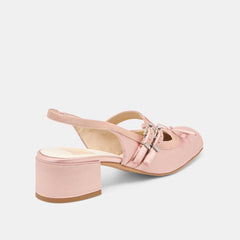 Loris Blush Satin Heels / Dolce Vita