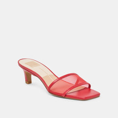 Rexa Mesh Cherry Mesh Heels / Dolce Vita