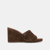 Holta Dk Brown Suede Wedges / Dolce Vita