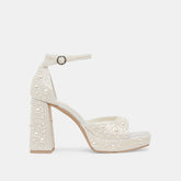 PANDRO PEARL HEELS TRUE WHITE SATIN
– Dolce Vita / Dolce Vita
