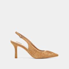 Keira Lt Brown Suede Heels / Dolce Vita
