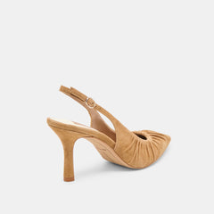 Keira Lt Brown Suede Heels / Dolce Vita