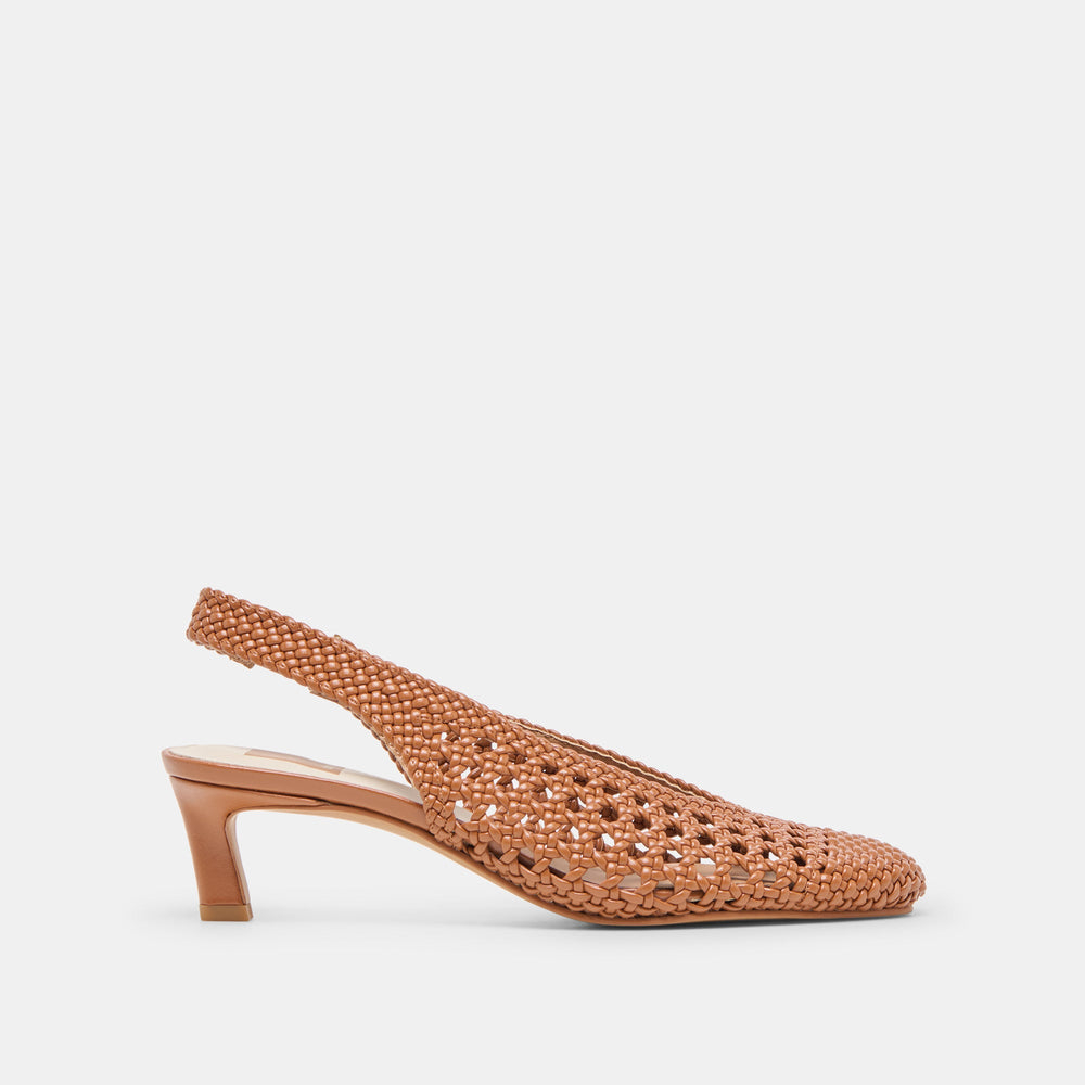 Fawne Saddle Woven Stella Heels / Dolce Vita