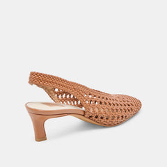 Fawne Saddle Woven Stella Heels / Dolce Vita