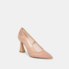 Malory Lt Tan Mesh Heels / Dolce Vita