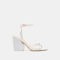 Ronica True White Satin Heels / Dolce Vita