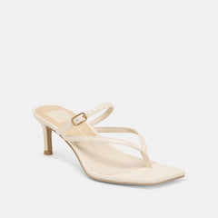 Biaga Off White Leather Heels / Dolce Vita