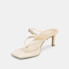 Biaga Off White Leather Heels / Dolce Vita