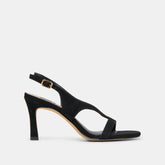 Izela Onyx Suede Heels / Dolce Vita