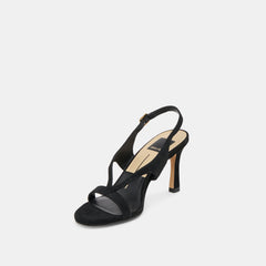 Izela Onyx Suede Heels / Dolce Vita