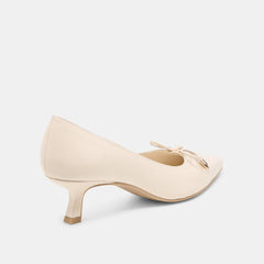 Clarie Bone Crinkle Patent Leather Heels / Dolce Vita