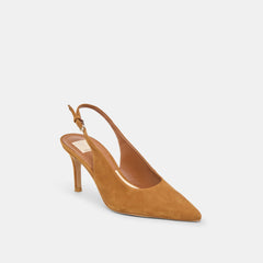 Elasi Brown Nubuck Heels / Dolce Vita