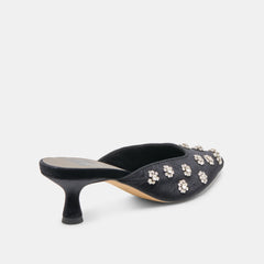 Clara Nero Velvet Heels / Dolce Vita