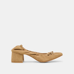 Karmin Dk Taupe Suede Heels / Dolce Vita