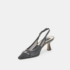 Lorine Onyx Mesh Heels / Dolce Vita