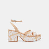 ENIKO HEELS NATURAL MULTI FLORAL SEQUIN
– Dolce Vita / Dolce Vita