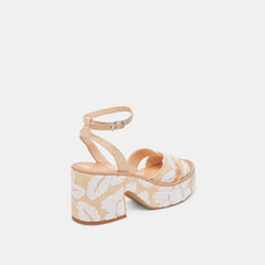 ENIKO HEELS NATURAL MULTI FLORAL SEQUIN
– Dolce Vita / Dolce Vita
