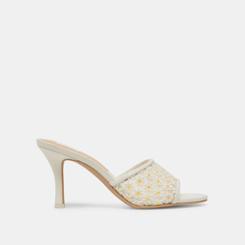 LAVENA FLORAL HEELS WHITE YELLOW FLORAL MESH
– Dolce Vita / Dolce Vita