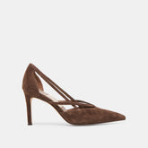 Kaine Dk Brown Suede Heels / Dolce Vita