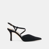 Kamra Onyx Suede Heels / Dolce Vita