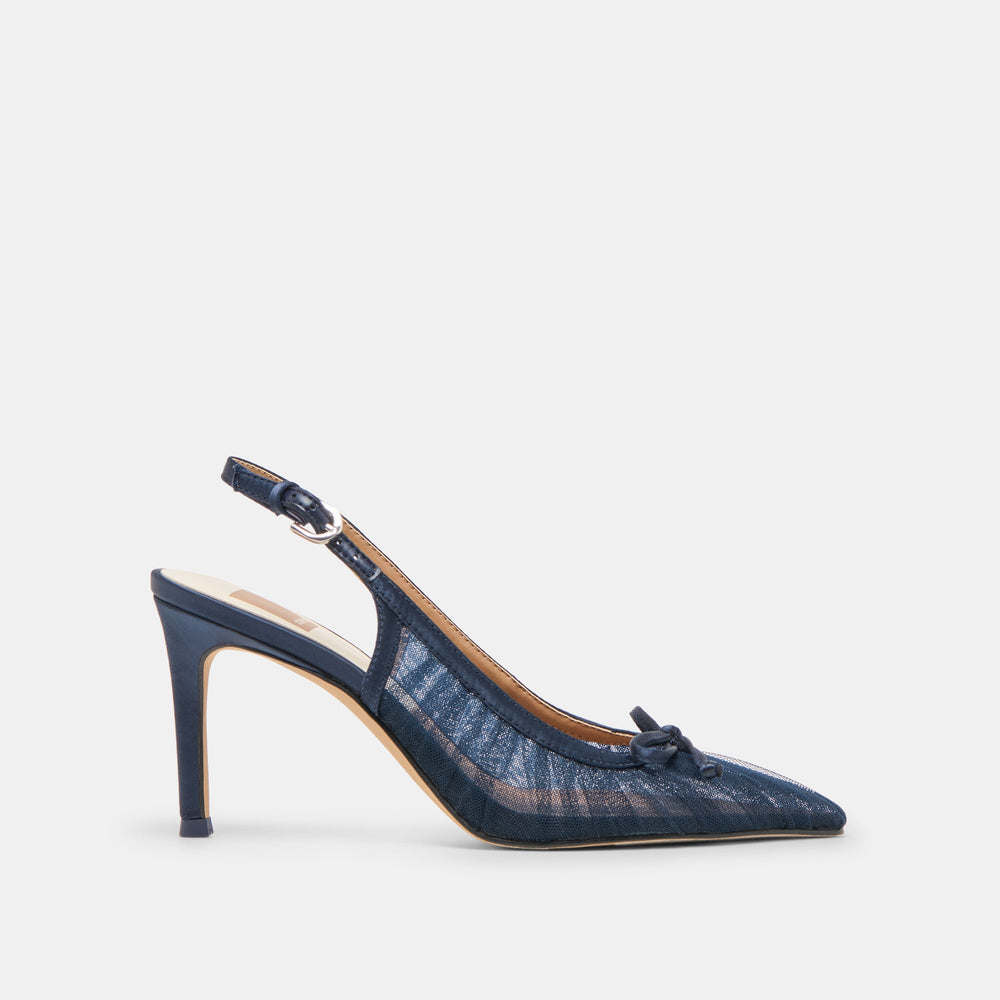 Yela Navy Tulle Heels / Dolce Vita