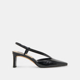 Ginay Black Leather Heels / Dolce Vita