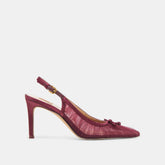 Yela Cranberry Tulle Heels / Dolce Vita