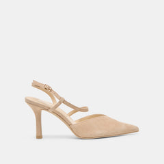 Kamra Camel Suede Heels / Dolce Vita