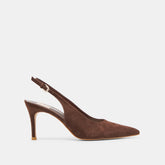 Elasi Dk Brown Nubuck Heels / Dolce Vita