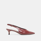Alenna Oxblood Crinkle Heels / Dolce Vita