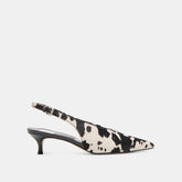 Alenna Black White Taurus Calf Hair Heels / Dolce Vita
