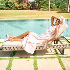 Reyes X Byrdie Golf Pink Plaid Gingham Heels / Dolce Vita