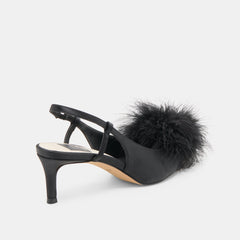 Kamy Onyx Satin Heels / Dolce Vita