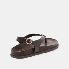 Jony Dk Brown Leather Sandals / Dolce Vita