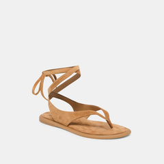 Jayden Teak Suede Sandals / Dolce Vita