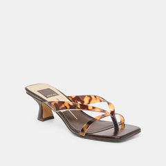 Brevel Vinyl Tortoise Jelly Heels / Dolce Vita
