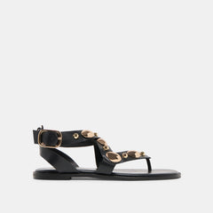 Jayde Black Leather Sandals / Dolce Vita