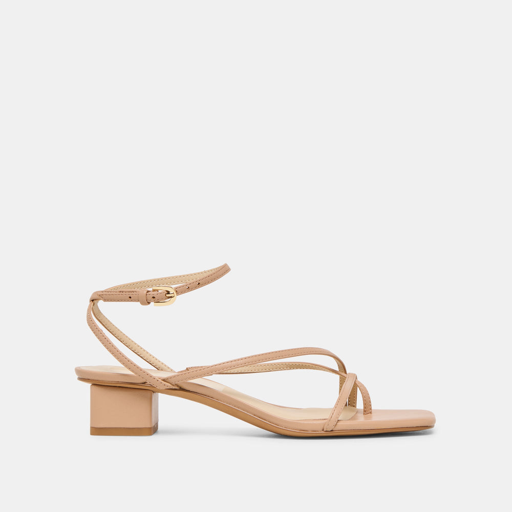 Karlos Wide Lt Tan Leather Sandals / Dolce Vita